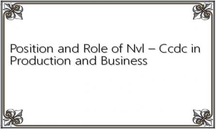 Position and Role of Nvl – Ccdc in Production and Business