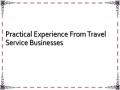 Practical Experience From Travel Service Businesses