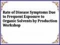 Rate of Disease Symptoms Due to Frequent Exposure to Organic Solvents by Production Workshop