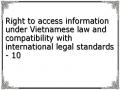 Right to access information under Vietnamese law and compatibility with international legal standards - 10