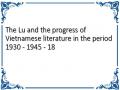 The Lu and the progress of Vietnamese literature in the period 1930 - 1945 - 18