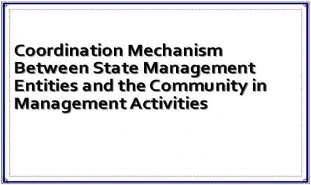 Coordination Mechanism Between State Management Entities and the Community in Management Activities