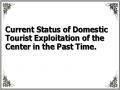 Current Status of Domestic Tourist Exploitation of the Center in the Past Time.