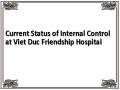 Current Status of Internal Control at Viet Duc Friendship Hospital