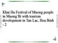 Khai Ha Festival of Muong people in Muong Bi with tourism development in Tan Lac, Hoa Binh - 2
