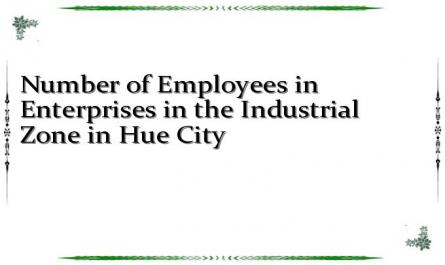 Number of Employees in Enterprises in the Industrial Zone in Hue City