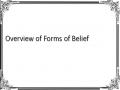 Overview of Forms of Belief