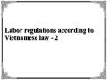 Labor regulations according to Vietnamese law - 2