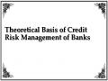 Theoretical Basis of Credit Risk Management of Banks