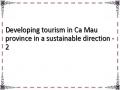 Developing tourism in Ca Mau province in a sustainable direction - 2