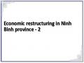 Economic restructuring in Ninh Binh province - 2