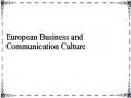 European Business and Communication Culture