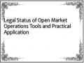 Legal Status of Open Market Operations Tools and Practical Application