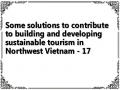 Some solutions to contribute to building and developing sustainable tourism in Northwest Vietnam - 17