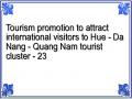 Tourism promotion to attract international visitors to Hue - Da Nang - Quang Nam tourist cluster - 23