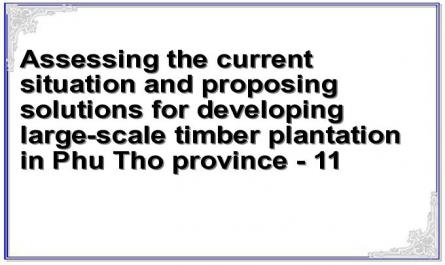 Assessing the current situation and proposing solutions for developing large-scale timber plantation in Phu Tho province - 11