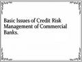 Basic Issues of Credit Risk Management of Commercial Banks.