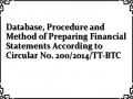 Database, Procedure and Method of Preparing Financial Statements According to Circular No. 200/2014/TT-BTC