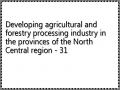 Developing agricultural and forestry processing industry in the provinces of the North Central region - 31