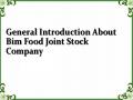 General Introduction About Bim Food Joint Stock Company