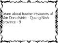Learn about tourism resources of Van Don district - Quang Ninh province - 9
