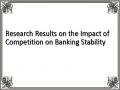 Research Results on the Impact of Competition on Banking Stability