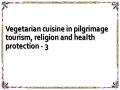 Vegetarian cuisine in pilgrimage tourism, religion and health protection - 3