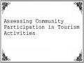 Assessing Community Participation in Tourism Activities
