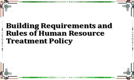 Building Requirements and Rules of Human Resource Treatment Policy