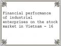 Financial performance of industrial enterprises on the stock market in Vietnam - 16