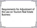 Requirements for Adjustment of the Law on Tourism Real Estate Business