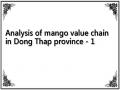 Analysis of mango value chain in Dong Thap province - 1