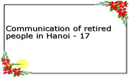 Communication of retired people in Hanoi - 17