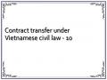 Contract transfer under Vietnamese civil law - 10