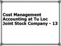 Cost Management Accounting at Tu Loc Joint Stock Company - 13