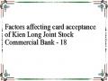 Factors affecting card acceptance of Kien Long Joint Stock Commercial Bank - 18