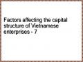 Factors affecting the capital structure of Vietnamese enterprises - 7