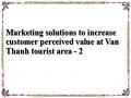 Marketing solutions to increase customer perceived value at Van Thanh tourist area - 2