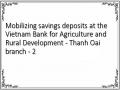 Mobilizing savings deposits at the Vietnam Bank for Agriculture and Rural Development - Thanh Oai branch - 2