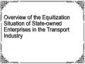 Overview of the Equitization Situation of State-owned Enterprises in the Transport Industry