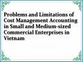Problems and Limitations of Cost Management Accounting in Small and Medium-sized Commercial Enterprises in Vietnam