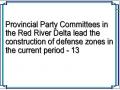 Provincial Party Committees in the Red River Delta lead the construction of defense zones in the current period - 13
