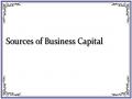 Sources of Business Capital