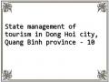 State management of tourism in Dong Hoi city, Quang Binh province - 10