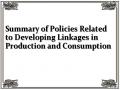 Summary of Policies Related to Developing Linkages in Production and Consumption