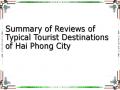 Summary of Reviews of Typical Tourist Destinations of Hai Phong City
