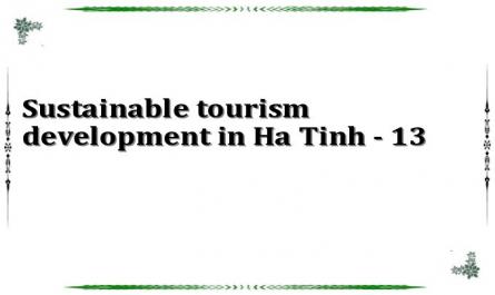 Sustainable tourism development in Ha Tinh - 13