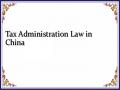 Tax Administration Law in China