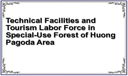 Technical Facilities and Tourism Labor Force in Special-Use Forest of Huong Pagoda Area