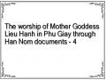 The worship of Mother Goddess Lieu Hanh in Phu Giay through Han Nom documents - 4